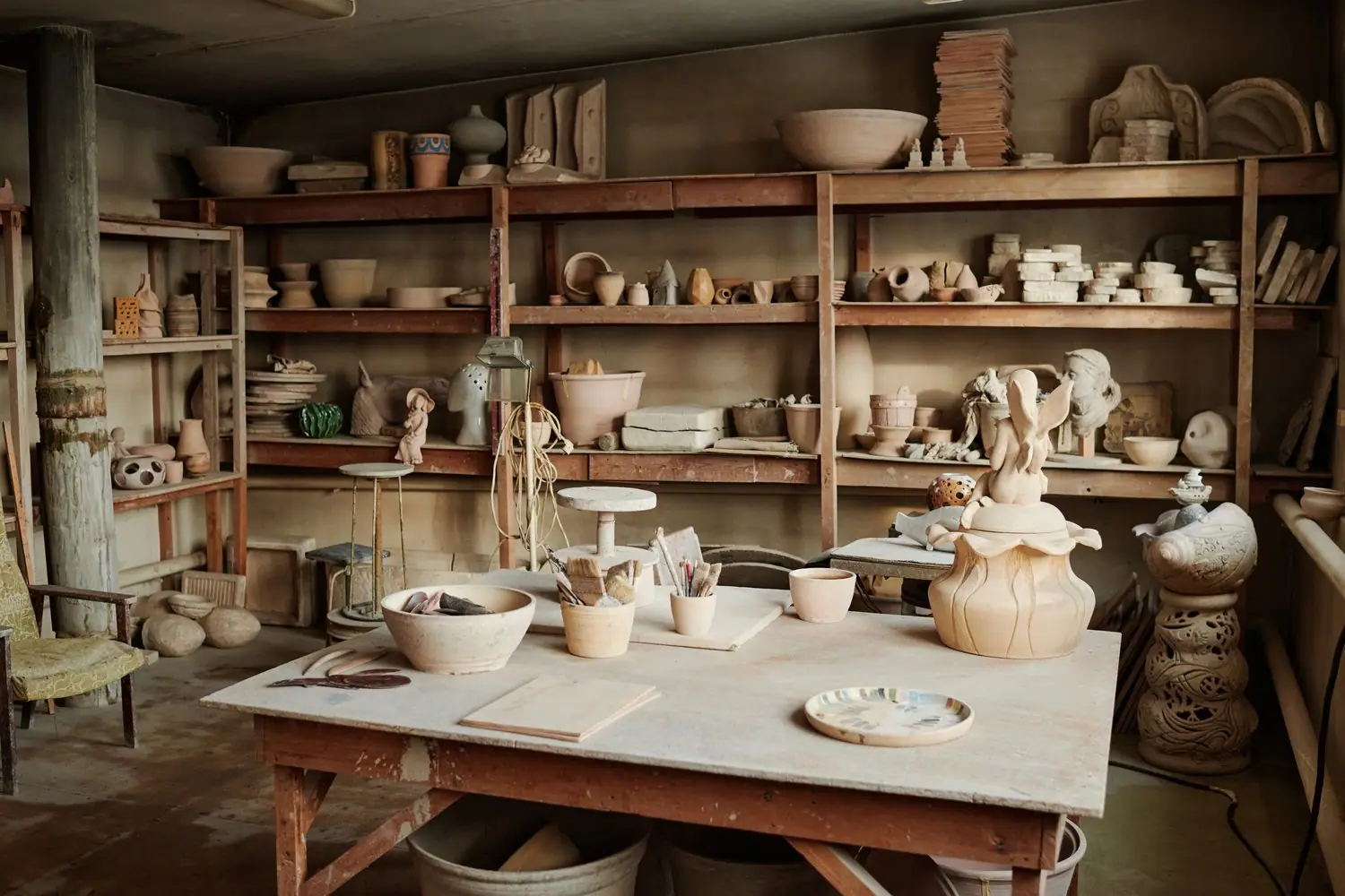 Jak założyć domową pracownię ceramiczną w garażu lub piwnicy